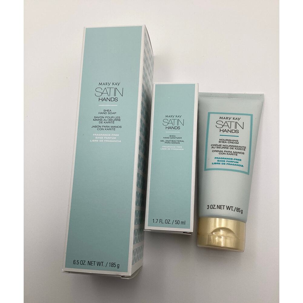 Mary Kay Satin‎ Hands products spa-like hand care regimen fragrance free NEW